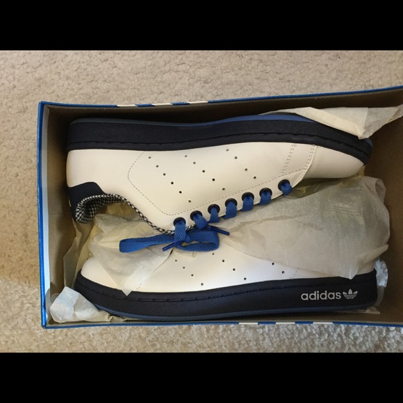 Adidas Stan Smith 2 Lea size 8 men’s worn once - Picture 2 of 8
